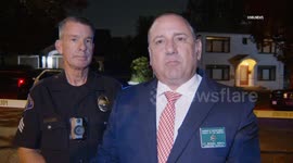 USA: Homicide Detectives Investigate Fatal Stabbing With Briefing on Tape in South Pasadena