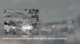 Lebanon: Strike on a Hezbollah observation post in Khiam