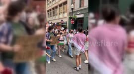 USA: Massachusetts School Students March For Gaza