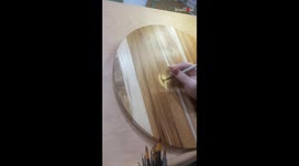 Imaginative artist turns dreamy sunflower idea into enchanting Lazy Susan