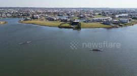 Argentina: Thrilling dragon boat race held in Argentina to ring in Dragon Boat Festival