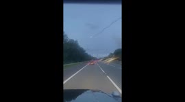 Video emerges of mysterious aircraft on fire near M25, London