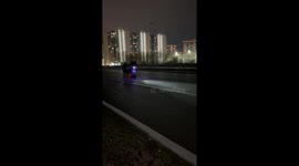 Modified electric scooter pulls four-person cart in St. Petersburg