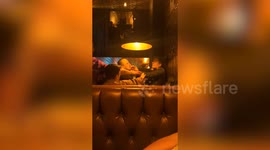 Sean Bean and bouncer filmed in Friday-night fracas