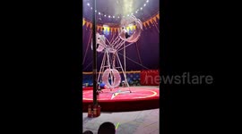 Circus performer thrown during accident at children's day show