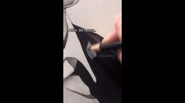 Thomas Shelby Drawing from the peaky blinders show, drawn using graphite pencils,