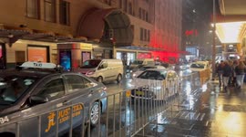 Rainy weather for Australian Premiere of The Bikeriders in Sydney, Australia
