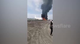 Captain stripped of licence as plane bursts into flames
