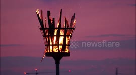 D-Day Beacon lighting for 80th anniversary in Kent, UK