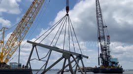 Final segment of collapsed Baltimore bridge removed