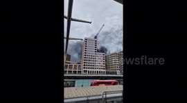 UK: Canning Town Tower Block Engulfed By Blaze in London