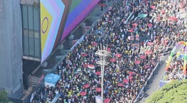 LGBTQ+ Pride Parade Celebration in Sao Paulo, Brazil