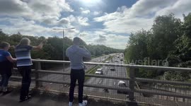 Motorcyclists ride along A40 to celebrate the life of Hairy Biker Dave Myers