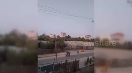 Gaza: Israeli Forces Bomb a Residential Tower on Salahuddin Street in Deir al-Balah, Gaza Strip
