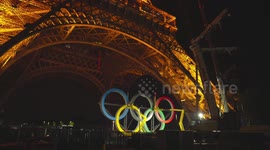 Olympic Rings on Eiffel Tower unveiled 50 days ahead of Paris 2024