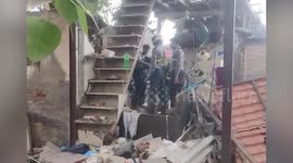 Gas explosion causes house collapse injuring nine in India