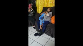 Unmasking mayhem: Mom's scary mask sends shivers down her son's spine
