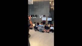 Activists protest at German Embassy in Tel Aviv, demand arms embargo on Israel