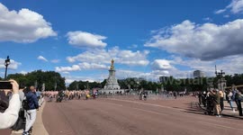 The annual World Naked Bike Ride London sees the riders go past Buckingham Palace