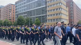 Germany: Thousands Take Part In Silent Demonstrations For Manheim Fallen Officer 2