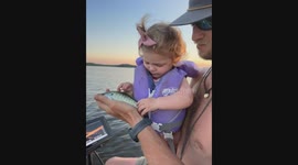 'A Crappie Day' - Little girl's adorable meltdown after letting go of her 1st fish
