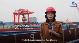 Inland river port in China's Henan transforms into shipping hub