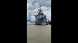 HMS Belfast's breathtaking 80th D-Day anniversary salute