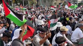 Indonesia: Rally in solidarity with the Palestinian people in Jakarta Indonesia