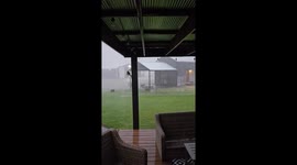 Burlington, CO: 96mph winds, hail, and heavy rain caught on video