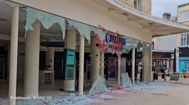 Pro-Palestine protestors attack branches of Barclays Bank