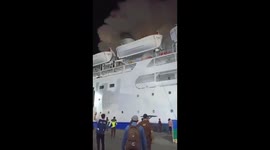 Motor Ship In Indonesia Bursts Thousands Of Passengers Panic And Try To Get Off The Ship To Save Themselves