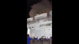 Motorboats in Indonesia are causing thousands of passengers to panic and try to get off the ship to save themselves