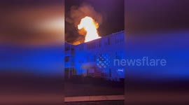 USA: Biloxi Firefighters Battle Early Morning Blaze