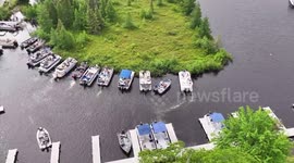 Chippewa Flowage Floating Bog Gets Moved by Boats