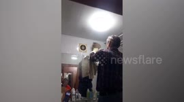 Pet cat gets stuck in air vent at family home in Russia
