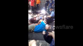 Man arrested after four US university tutors were stabbed in northern China
