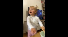 Little girl's hilarious quest to be caught red-handed
