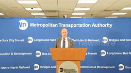 USA: MTA Chair and CEO Lieber makes announcement in New York