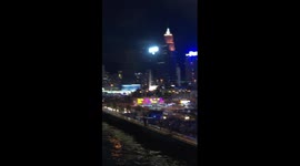 Hong Kong celebrates Dragon Boat Festival with creative drone show