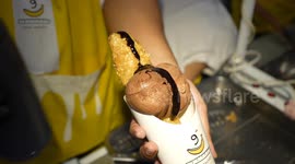Deep-fried nine-inch long bananas are the snack you didn't know you needed