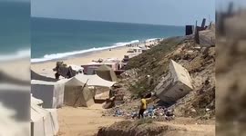Palestine: Israel Launches Raid Near Displaced People's Tents at Zawaida Sea, Central Gaza Strip