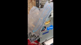 Transformation from a discarded circular saw blade to a handmade kitchen knife.