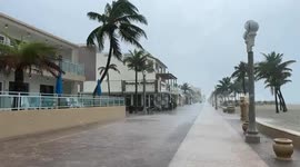 Storms And Heavy Rains In Hollywood Florida