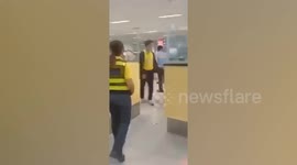 Furious female passenger, 34, walks NAKED through airport security