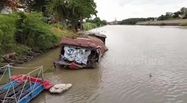 Bedridden grandmother, 85, rescued from flooded houseboat on river