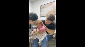 Baby's First Nasal Wash Gets Messy