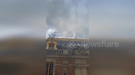 Palace of Versailles in Paris catches fire during renovation