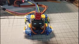 Interactive homemade robo dog responds to human sound and touch