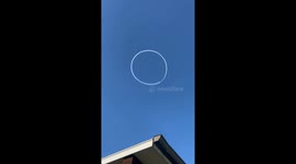 Airplane Skywrites Smiling Face