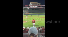 US: Reds Fan Runs And Backflips On Field, Tased By Police At Great American Ball Park 2